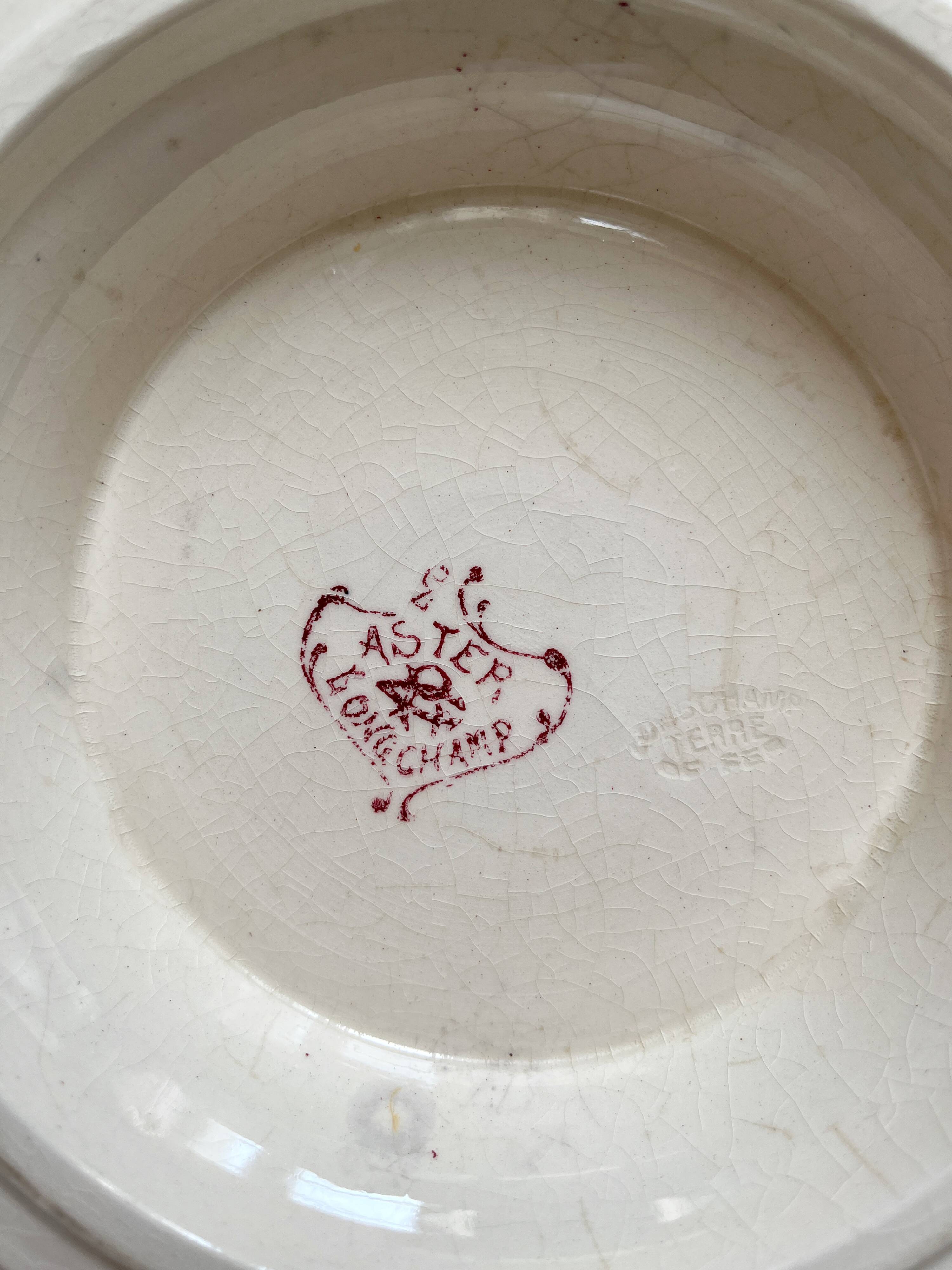 Low iron clay compote bowl "Aster" Longchamp