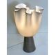 Contemporary Milky-Beige Murano Style Glass Table Lamp