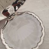 Stainless steel and glass shell butter dish