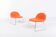 Paire de chaises longues au design danois « 3D » de Komplot Design pour Gubi