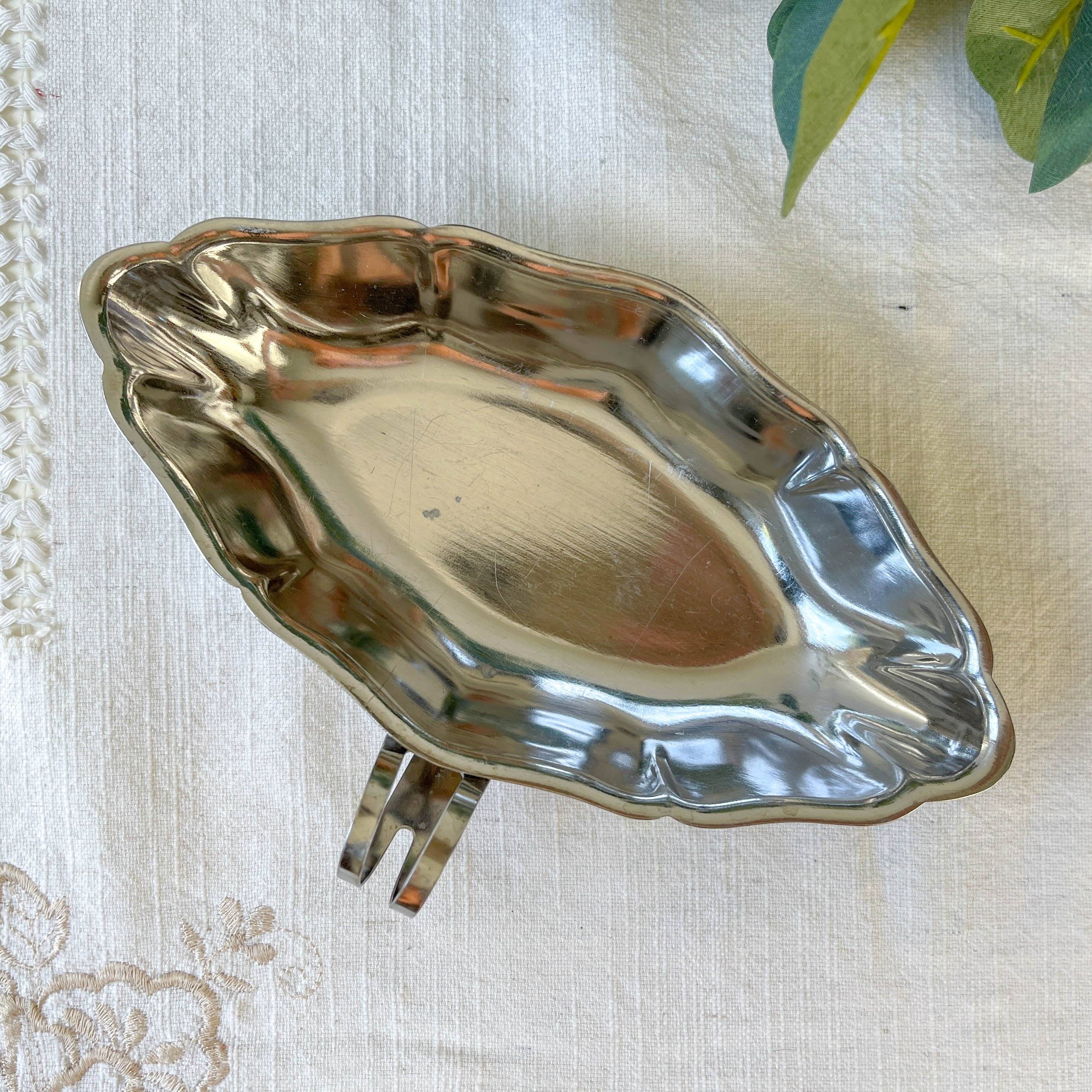 Vintage stainless steel gravy boat from the 70s