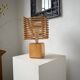 Constructivist wooden table lamp