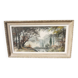 Ancien Tableau Huile sur Toile Signé Hippolyte Riondet