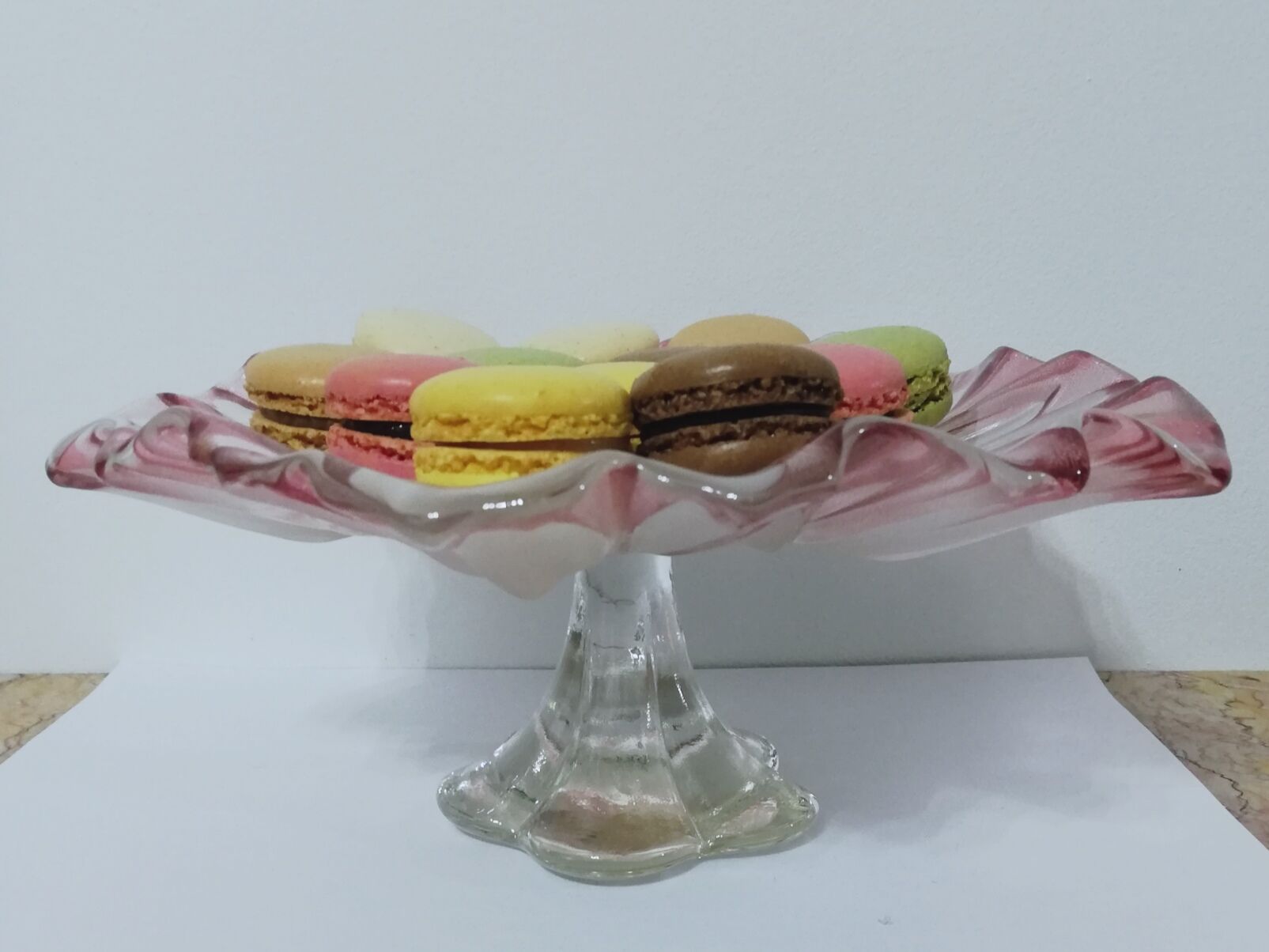 Mikasa frosty crystal standing dessert dish