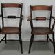 Pair of Antique Oxford Chairs, Windsor, Lath Back, Armchair, Elm, 19thc