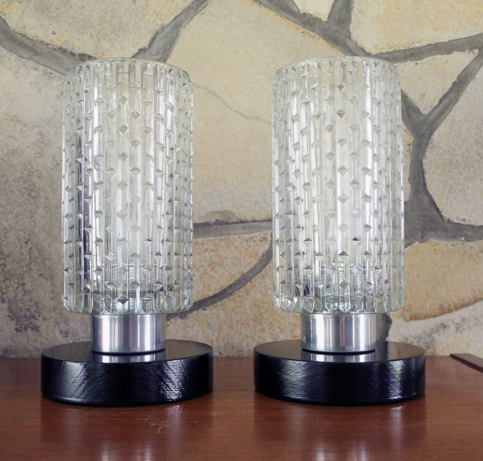 Paire de lampes de table ou chevet 1960's