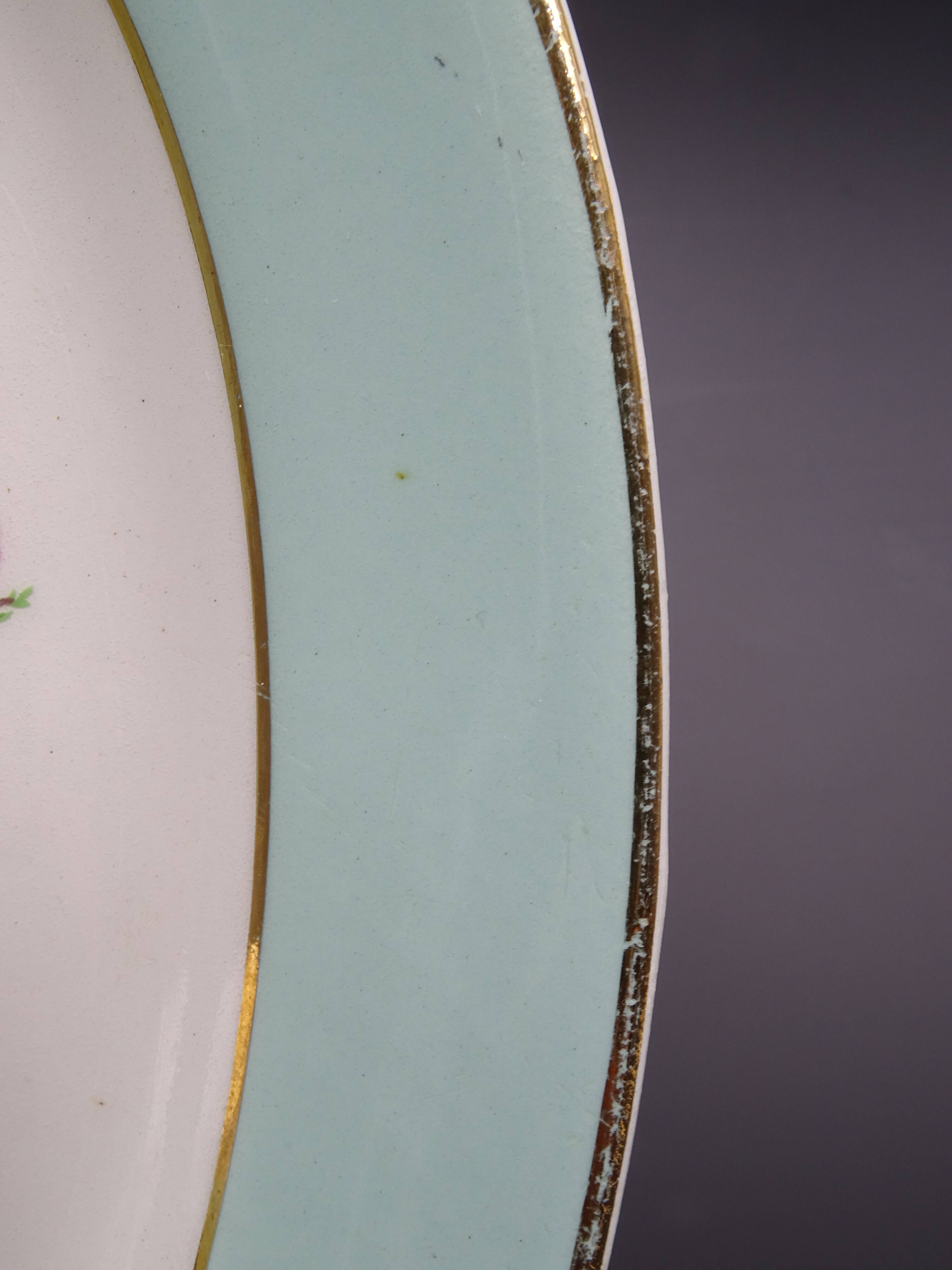 Pair of small cups or opaque porcelain ravines Model Duchess, St Amand Hamage