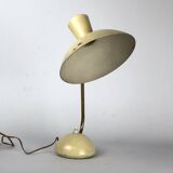 Midcentury Italian lacquer and brass table lamp from 50s