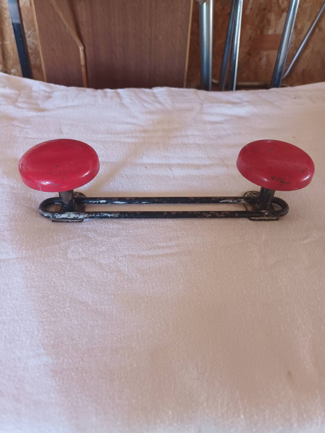 Vintage wall-mounted coat rack