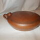 Flat stoneware dish