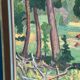 Huile su panneau suédoise – « Forêt » par Bertil Lundgren (1900–1979)