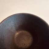 Black ceramic salad bowl