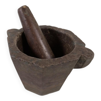 Large Ancient Mortar in Swedish Stone, circa 1800