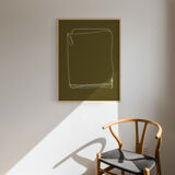 Framed abstract giclee art print 50x70cm