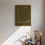 Impression d’art giclée abstraite encadrée 50x70cm