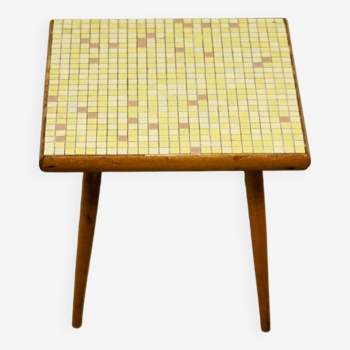 Vintage 50's side table mosaic top