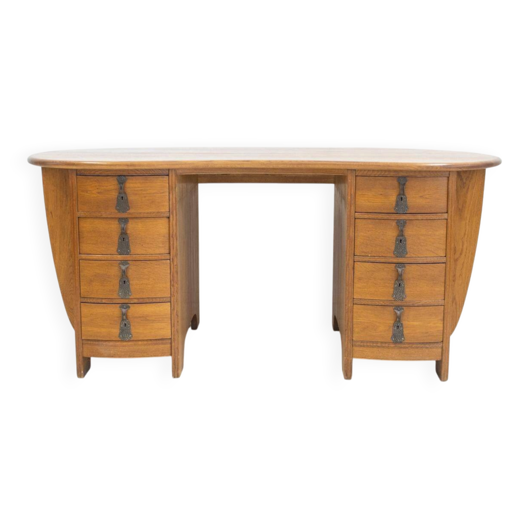 Bureau suédois de style Art Nouveau en chêne