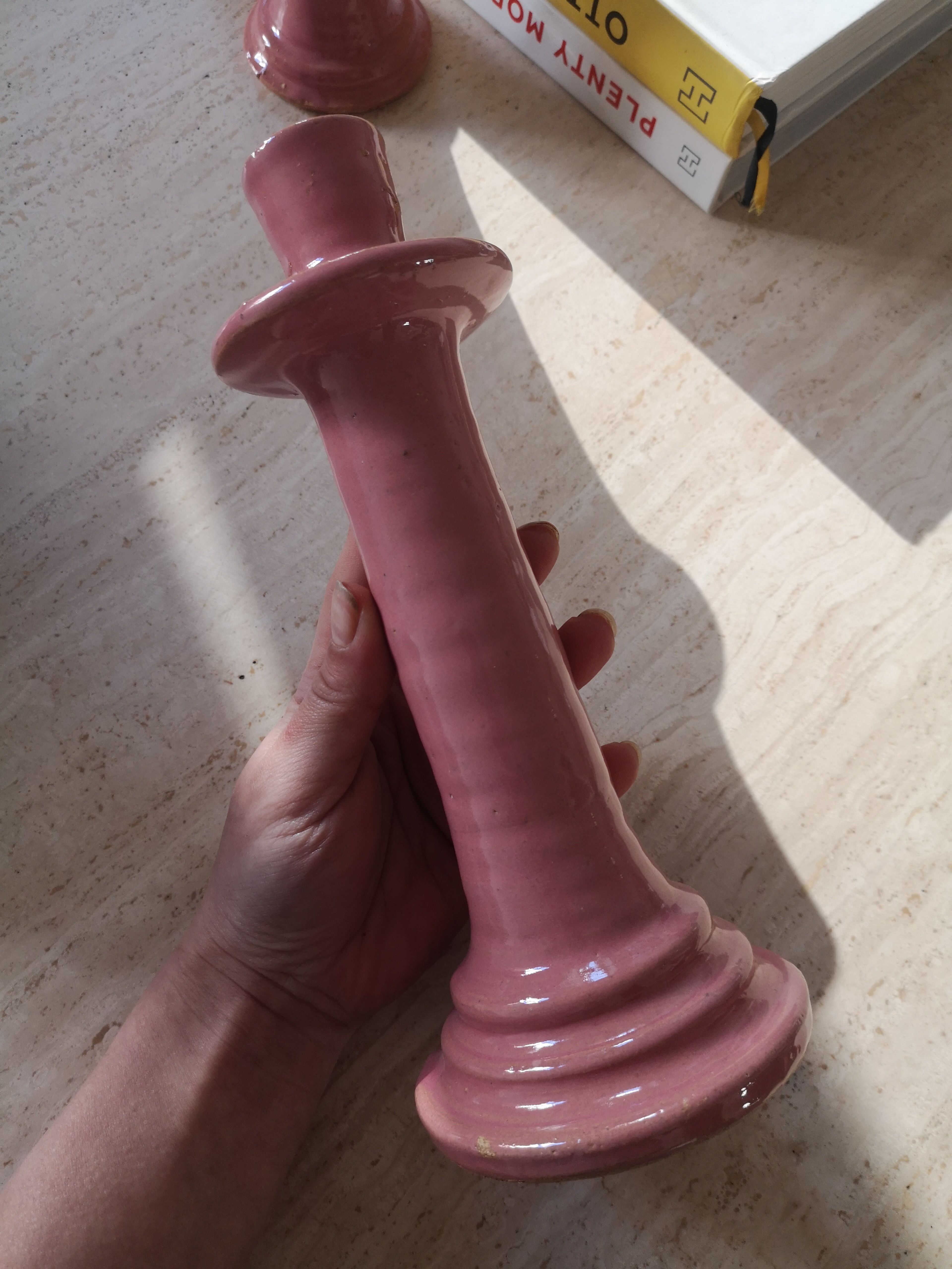 Set of 2 ceramic candle holders tamegroute