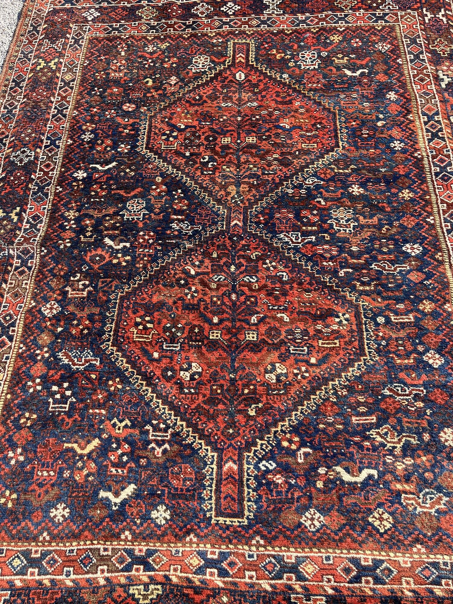 Oriental carpet SHIRAZ Iran Persian 163x209cm