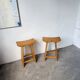 Scandinavian pine stools with Japanese inspiration.