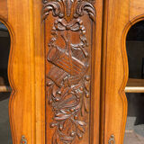 Louis XV Style Walnut Display Cabinet