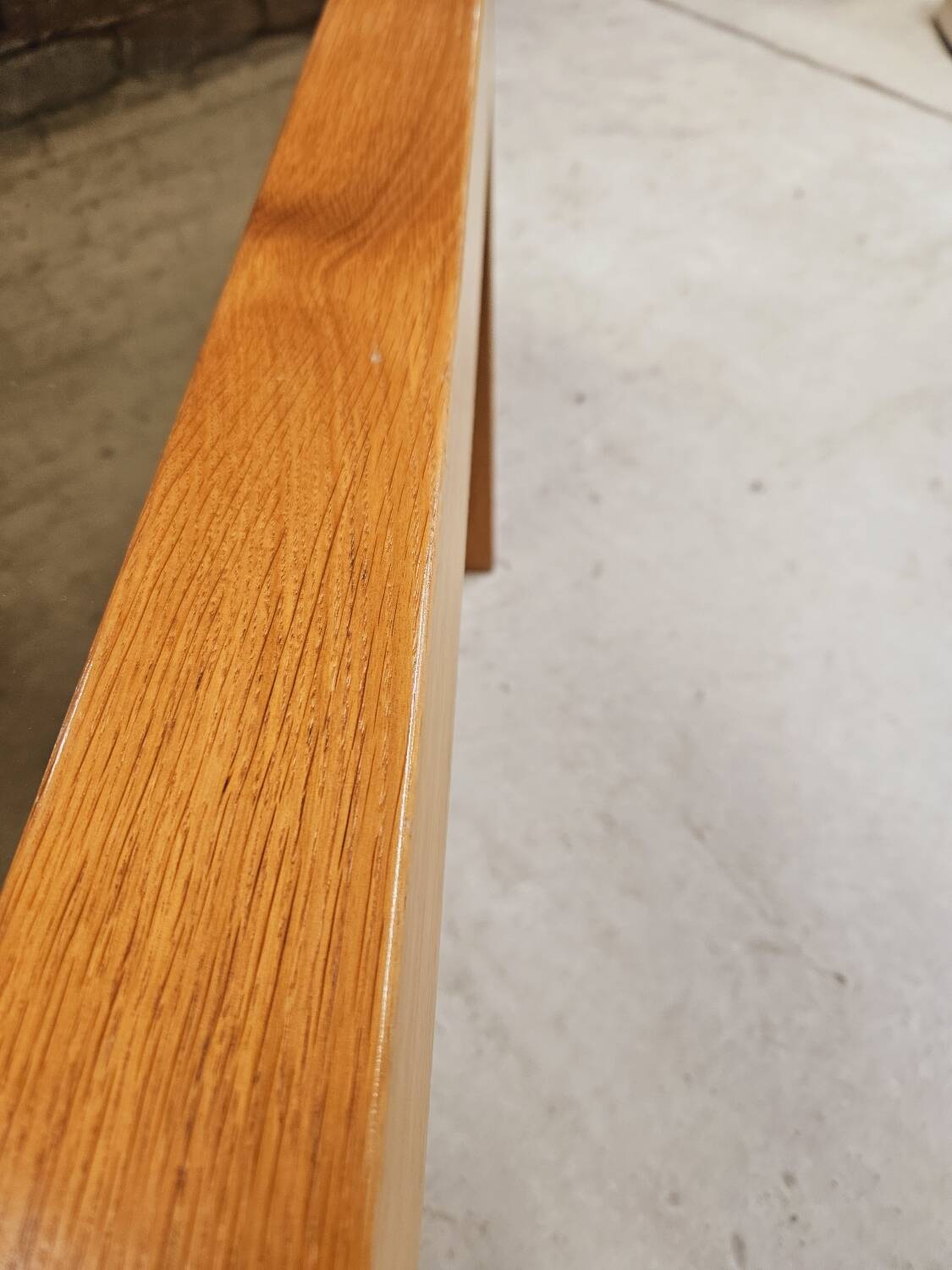 Coffee table in wood and smoked glass 1970 vintage