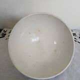 Large old blue bowl in vintage earthenware, 1940s