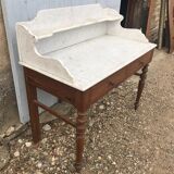Dressing table Louis Philippe white marble