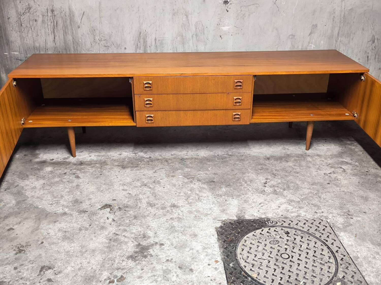 Vintage Scandinavian teak sideboard