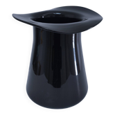 ice bucket and black Murano champagne glass from the 1980s