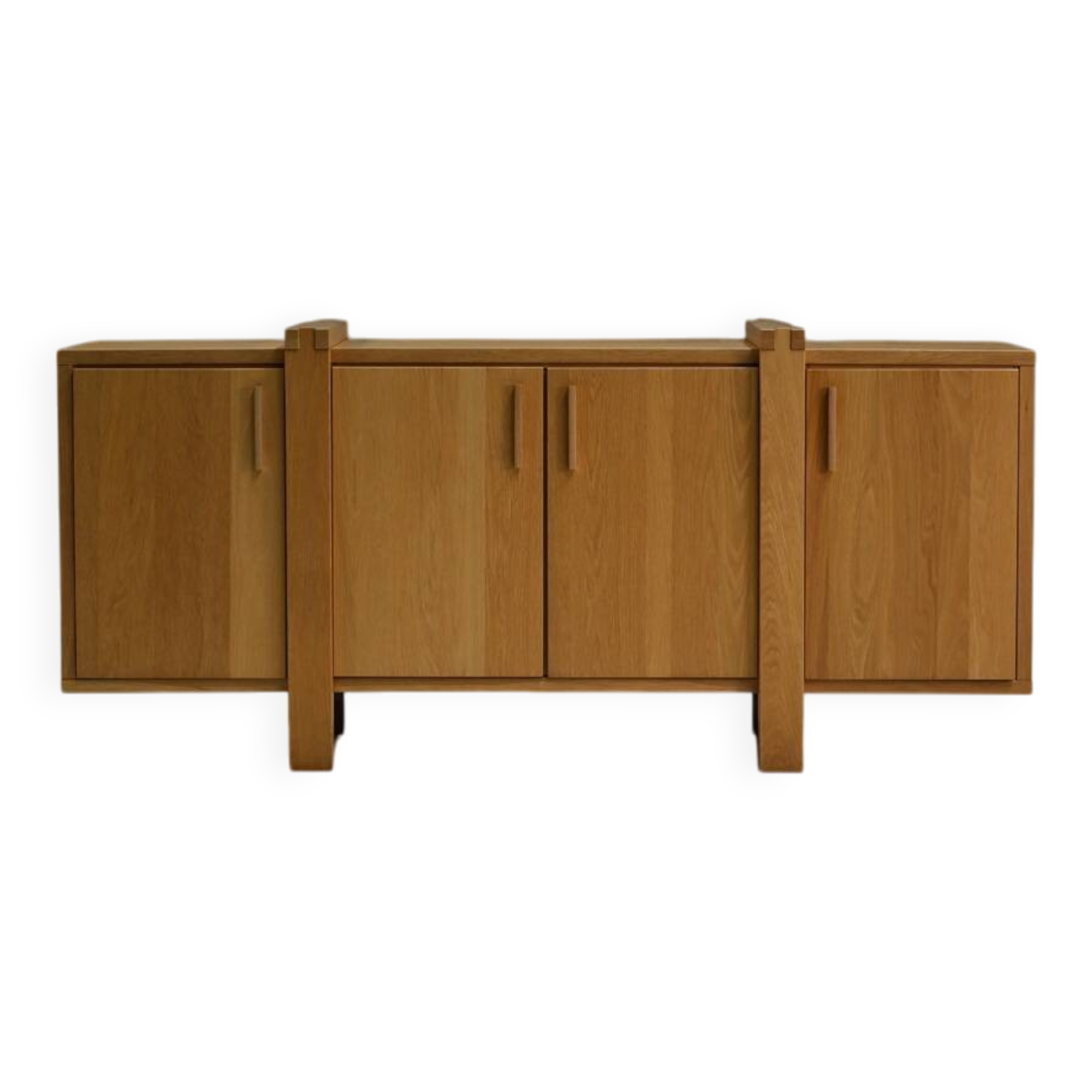 Brutalist oak sideboard, Belgium.