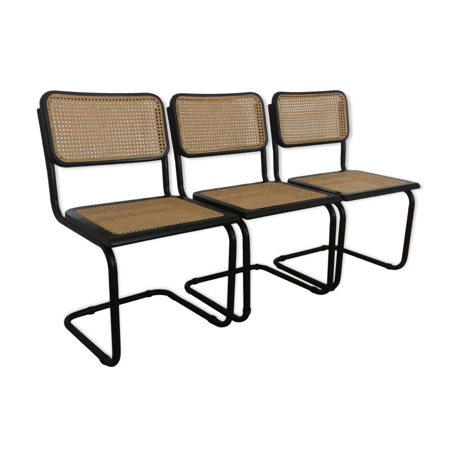 Series of 3 chairs B32 by Marcel Breuer