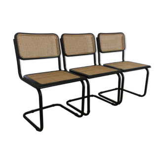 Series of 3 chairs B32 by Marcel Breuer
