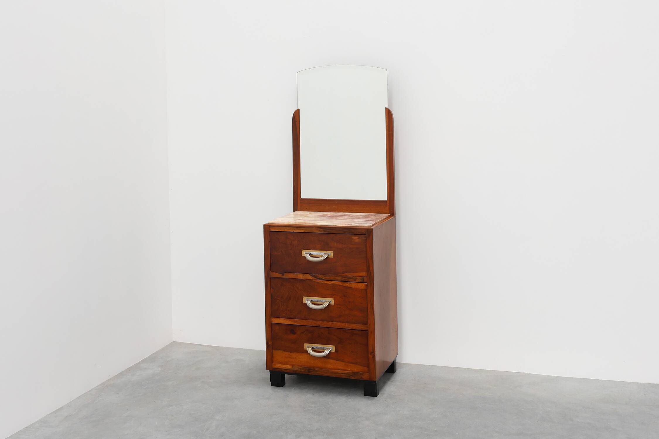Commode, coiffeuse Art Déco avec miroir, France années 1930