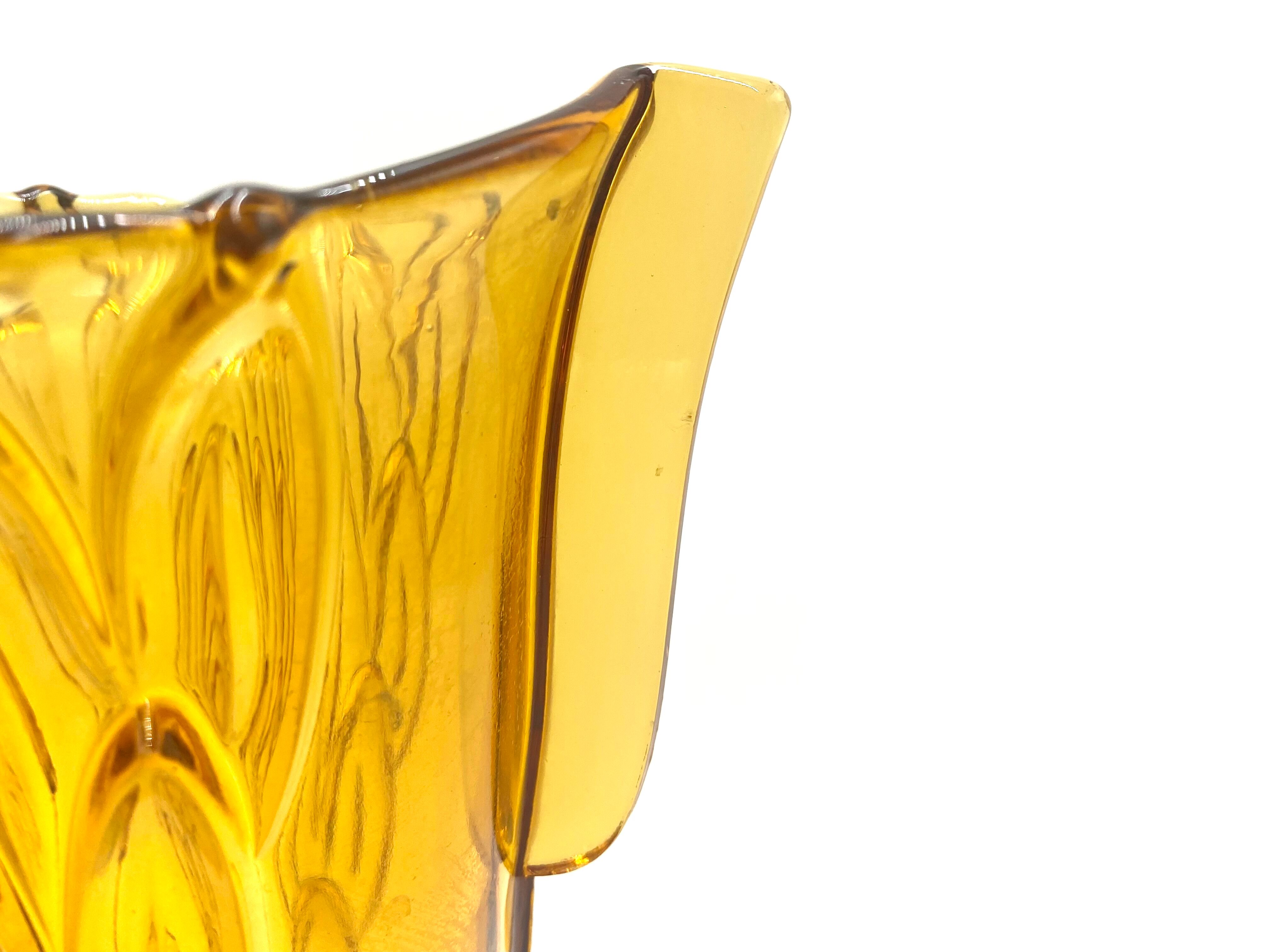 Art deco vase, stölzle hermanova hut, czech republic, 1930s
