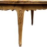 Regency style dining table in veneer and solid oak 20th century