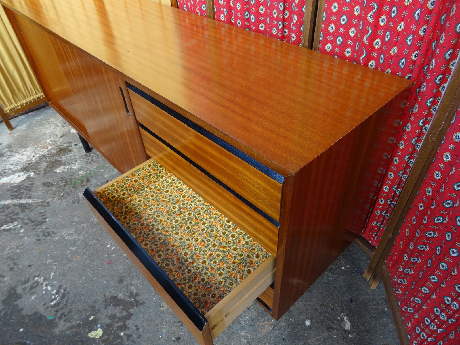 Scandinavian sideboard sliding doors