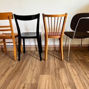 Set of 4 mismatched chairs