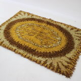 1970s Small Danish Abstract Wool Rug
