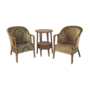 Set de salon en rotin,
