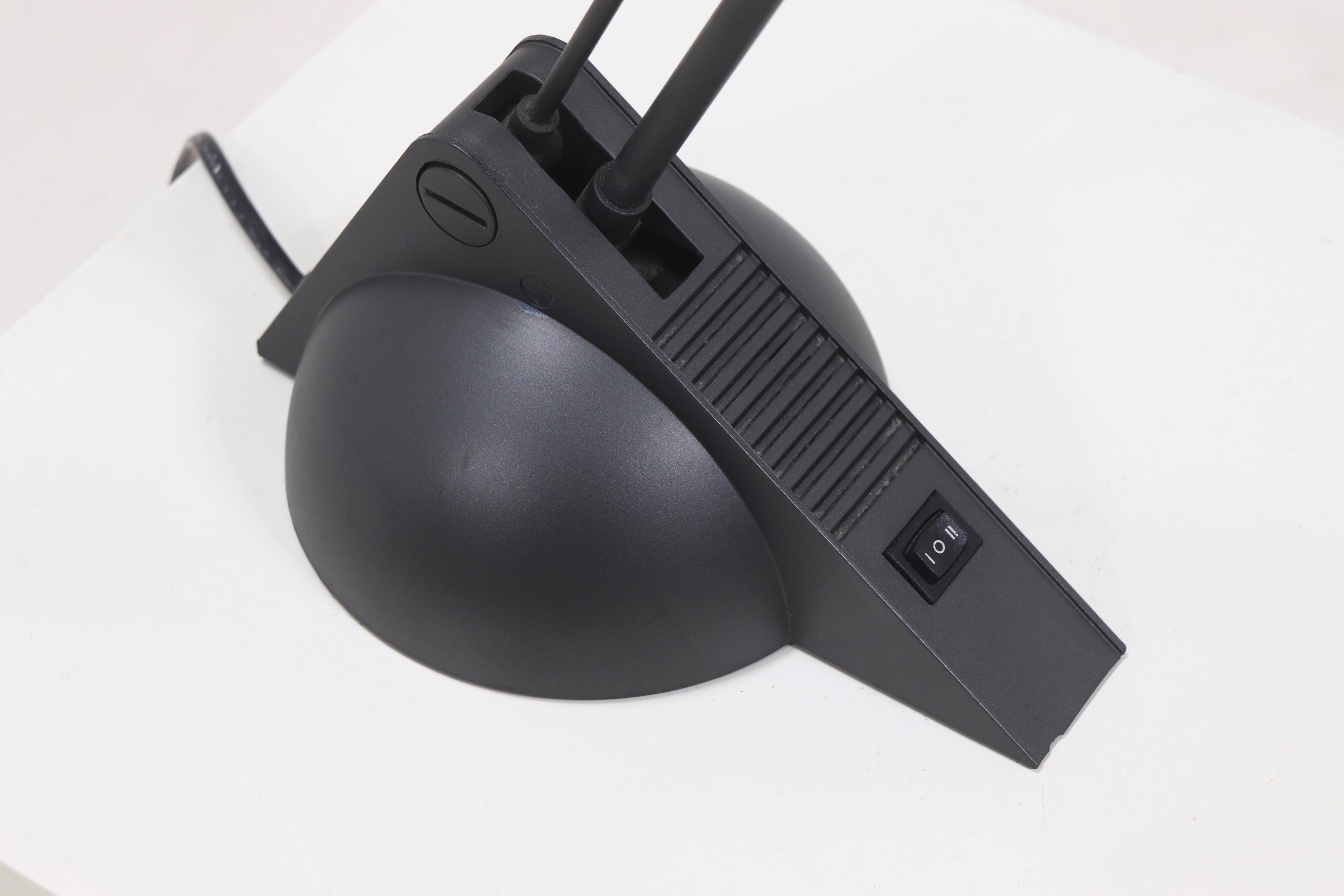 Dark Grey Post Modern Desk Lamp 1980s