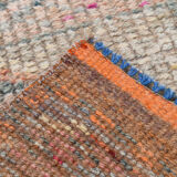 3x10 neutral handmade vintage runner rug, 78x326cm