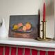 Still life in oil on impressionist cardboard