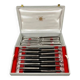 Set of 24 silver-plated knives SFAM, filet model.