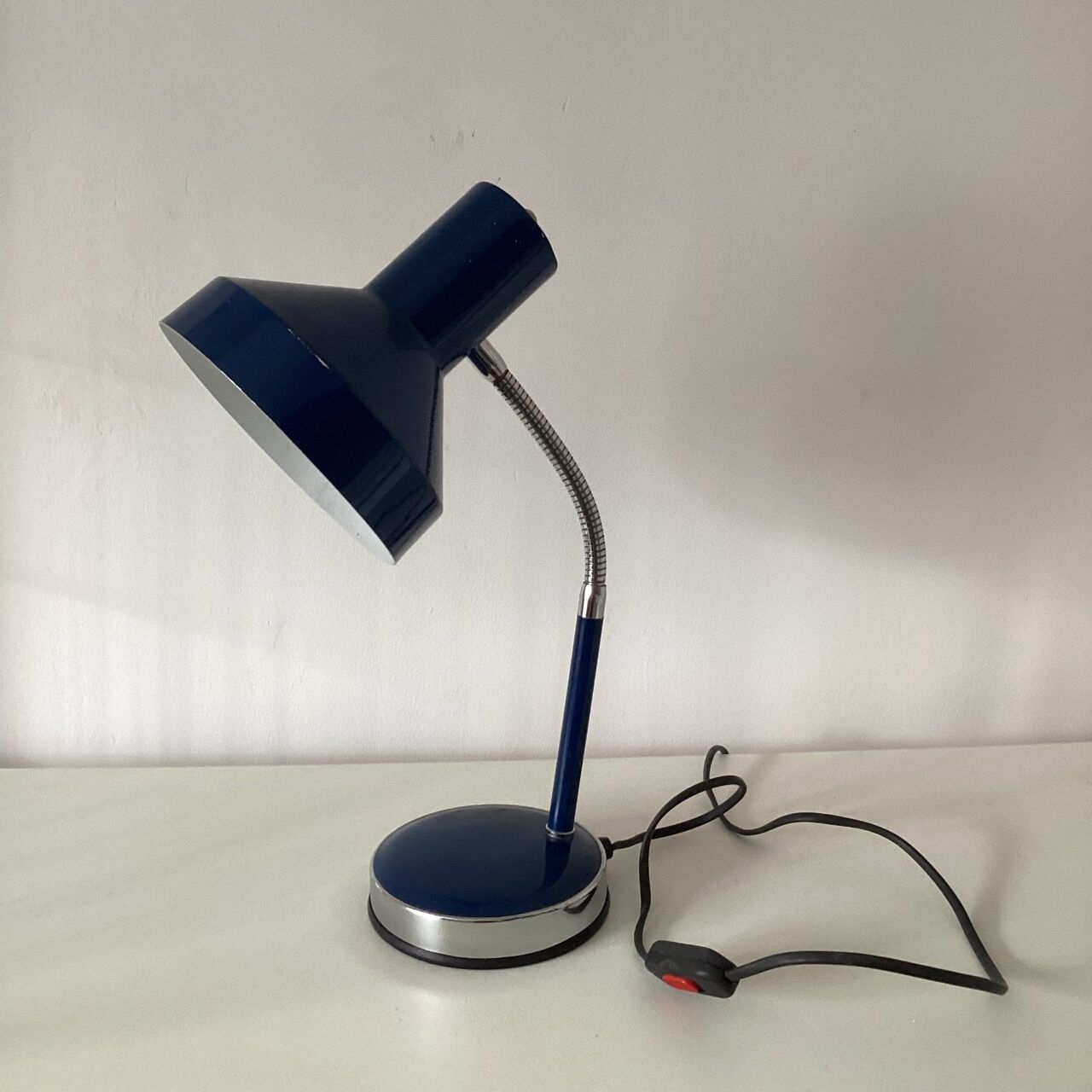 Blue desk lamp
