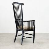 19th century high back chair