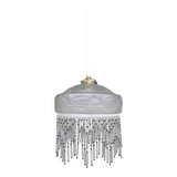 Art Deco frosted glass pendant light