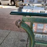 Table basse Pierre Vandel avec deux plateaux verre