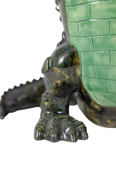 Valérie Courtet. Crocodile carrying hippos. Contemporary.