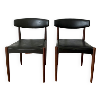 Lot de deux chaises style scandinave années 60